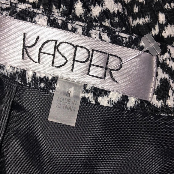 Kasper size 8 black & white pencil skirt;new w/tag - Picture 4 of 6